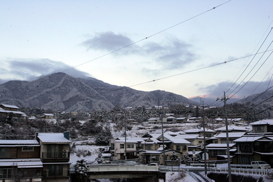 飯田市風越山の積雪